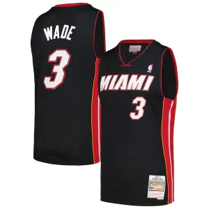Original Único Dwyane Wade Miami Heat 2012/13 Hardwood Classics Swingman Jersey Black  para la gran final