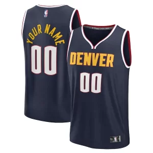 Estupendo Denver Nuggets Fast Break Custom Jersey Icon Edition Navy/Blue  para la gran final