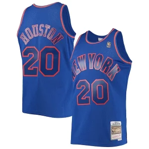 Increíble Fácil de llevar Práctico Allan Houston New York Knicks 1996/97 Throwback Dark Swingman Jersey Blue  para la gran final
