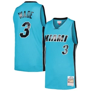 Magnífico Increíble Fantástico Dwyane Wade Miami Heat Hardwood Classics 2005/06 Tropical Swingman Jersey Blue  para la gran final