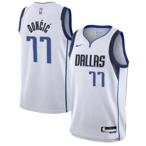Magnífico Luka Dončić Dallas Mavericks Nike Youth Swingman Jersey Association Edition White  para la gran final