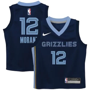 Elegante Clásico Ja Morant Memphis Grizzlies Nike Preschool Swingman Player Jersey Icon Edition Navy  para la gran final
