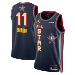 Fácil de llevar Jalen Brunson Nike Unisex 2025 NBA All Star Game Swingman Player Jersey Navy  para la gran final