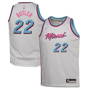 Sofisticado Jimmy Butler Miami Heat Nike Youth 2024/25 Swingman Player Jersey City Edition White  para la gran final