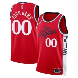 Fácil de llevar LA Clippers Jordan Brand Unisex 2024/25 Custom Swingman Jersey Statement Edition Red  para la gran final