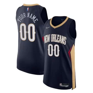 Sofisticado Cool New Orleans Pelicans Nike 2021/22 Diamond Authentic Custom Jersey Icon Edition Navy  para la gran final