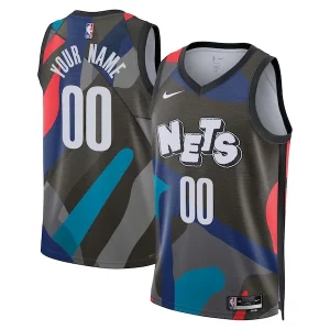 Bonito Fantástico Brooklyn Nets Nike Unisex 2023/24 Custom Swingman Jersey Black City Edition  para la gran final