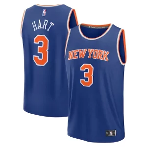 Ideal Magnífico Josh Hart New York Knicks Fast Break Replica Player Jersey Icon Edition Royal  para la gran final