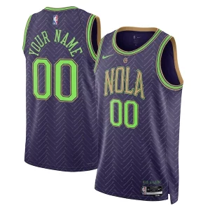 Genial Perfecto New Orleans Pelicans Nike Unisex 2024/25 Custom Swingman Jersey City Edition Purple  para la gran final