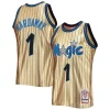 Duradero Penny Hardaway Orlando Magic 75th Anniversary 1993/94 Hardwood Classics Swingman Jersey Gold  para la gran final