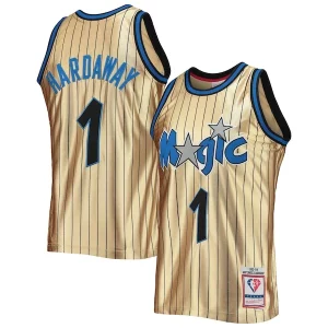 Duradero Penny Hardaway Orlando Magic 75th Anniversary 1993/94 Hardwood Classics Swingman Jersey Gold  para la gran final