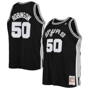 Fácil de llevar Delicioso David Robinson San Antonio Spurs 1998/99 Big & Tall Hardwood Classics Swingman Jersey Black  para la gran final