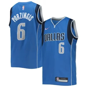 Genial Versátil Ideal Kristaps Porzingis Dallas Mavericks Nike Youth 2021/22 Diamond Swingman Jersey Icon Edition Blue  para la gran final