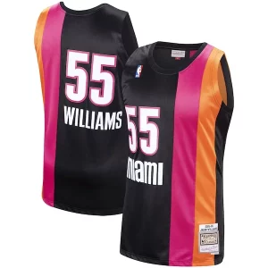 Delicioso Jason Williams Miami Heat 2005/06 Hardwood Classics Swingman Jersey Black  para la gran final