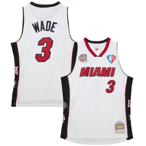 Genial Lujoso Dwyane Wade Miami Heat Unisex Hall of Fame Class of 2023 Throwback Swingman Jersey White  para la gran final