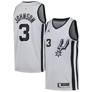 Fantástico Increíble Keldon Johnson San Antonio Spurs Nike Swingman Player Jersey Statement Edition Silver  para la gran final