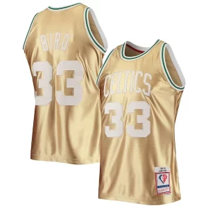 Perfecto Increíble Comodo Larry Bird Boston Celtics 75th Anniversary 1985/86 Hardwood Classics Swingman Jersey Gold  para la gran final