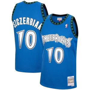 Magnífico Wally Szczerbiak Minnesota Timberwolves 2001/02 Hardwood Classics Swingman Jersey Blue  para la gran final