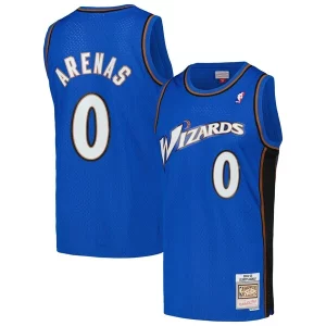 Hermoso Gilbert Arenas Washington Wizards 2004/05 Hardwood Classics Swingman Jersey Blue  para la gran final