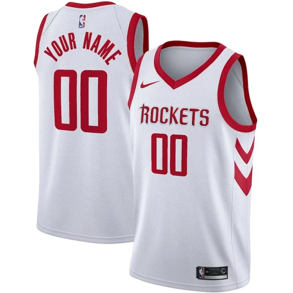 Elegante Houston Rockets Nike Swingman Custom Jersey Association Edition White  para la gran final