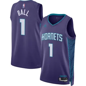 Cool Lujoso LaMelo Ball Charlotte Hornets Jordan Brand Unisex Swingman Jersey Statement Edition Purple  para la gran final