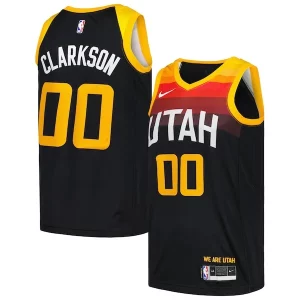 Fácil de llevar Elegante Atractivo Jordan Clarkson Utah Jazz Nike Swingman Player Jersey City Edition Black  para la gran final