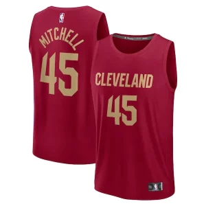 Práctico Donovan Mitchell Cleveland Cavaliers Youth Fast Break Replica Player Jersey Icon Edition Wine  para la gran final