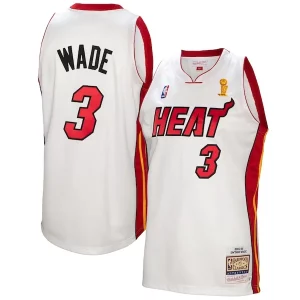 Hermoso Dwyane Wade Miami Heat 2005 06 Authentic Player Jersey White  para la gran final