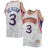 Sofisticado Elegante Allen Iverson Philadelphia 76ers Hardwood Classics 1996/97 Lunar New Year Swingman Jersey White para la gran final