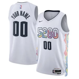 Maravilloso Denver Nuggets Nike Unisex 2024/25 Custom Swingman Jersey City Edition White  para la gran final