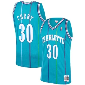Sofisticado Dell Curry Charlotte Hornets 1992/93 Hardwood Classics Swingman Jersey Teal  para la gran final