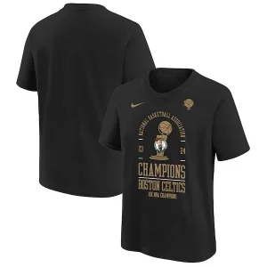 Estupendo Encantador Boston Celtics Nike Youth 18 Time NBA Finals Champions Locker Room T Shirt Black  para la gran final