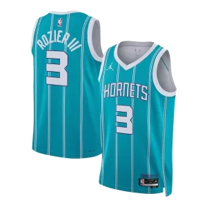 Lujoso Terry Rozier Charlotte Hornets Jordan Brand Unisex Swingman Jersey Icon Edition Teal  para la gran final