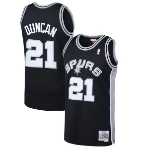 Atractivo Increíble Tim Duncan San Antonio Spurs 1998/99 Hardwood Classics Swingman Jersey Black  para la gran final