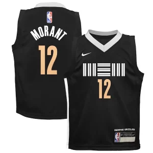 Hermoso Original Ja Morant Memphis Grizzlies Nike Preschool Swingman Replica Jersey City Edition Black  para la gran final