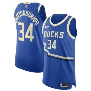 Resistente Robusto Genial Giannis Antetokounmpo Milwaukee Bucks Nike 2024/25 Authentic Player Jersey City Edition Royal  para la gran final