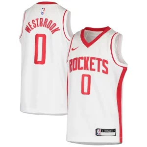 Exquisito Encantador Russell Westbrook Houston Rockets Nike Youth Swingman Jersey Association Edition White  para la gran final