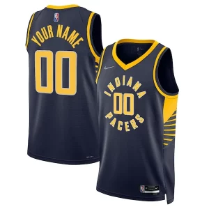 Lujoso Cool Moderno Indiana Pacers Nike 2021/22 Diamond Swingman Custom Jersey Icon Edition Navy  para la gran final