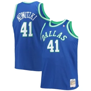Estupendo Robusto Genial Dirk Nowitzki Dallas Mavericks Big & Tall 1998/99 Hardwood Classics Swingman Jersey Blue  para la gran final
