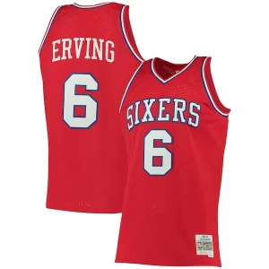 Encantador Julius Erving Philadelphia 76ers 1982/83 Big & Tall Hardwood Classics Swingman Jersey Red  para la gran final