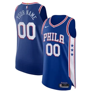 Sofisticado Fácil de llevar Duradero Philadelphia 76ers Nike Custom Authentic Jersey Icon Edition Royal  para la gran final