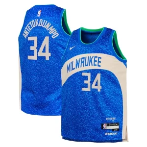 Atractivo Clásico Práctico Giannis Antetokounmpo Milwaukee Bucks Nike Youth Swingman Replica Jersey City Edition Royal  para la gran final