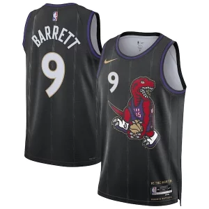 Delicioso Fantástico Estupendo RJ Barrett Toronto Raptors Nike Unisex 2024/25 Swingman Player Jersey City Edition Black  para la gran final