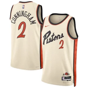 Ideal Versátil Cade Cunningham Detroit Pistons Nike Unisex 2024/25 Swingman Player Jersey City Edition White  para la gran final