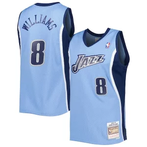 Hermoso Deron Williams Utah Jazz 2001/02 Hardwood Classics Swingman Jersey Blue  para la gran final
