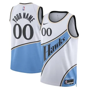 Lujoso Perfecto Atlanta Hawks Nike Unisex 2024/25 Custom Swingman Jersey City Edition White  para la gran final