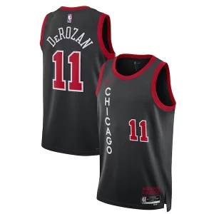 Hermoso DeMar DeRozan Chicago Bulls Nike Unisex 2023/24 Swingman Jersey Black City Edition  para la gran final