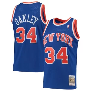 Atractivo Charles Oakley New York Knicks Hardwood Classics Swingman Jersey Blue  para la gran final