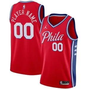 Increíble Magnífico Duradero Philadelphia 76ers Jordan Brand Swingman Custom Jersey Statement Edition Red  para la gran final