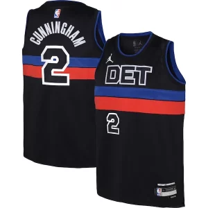 Duradero Cade Cunningham Detroit Pistons Jordan Brand Youth Swingman Jersey Statement Edition Black  para la gran final